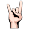 Sign of the Horns - Light emoji on Emojidex